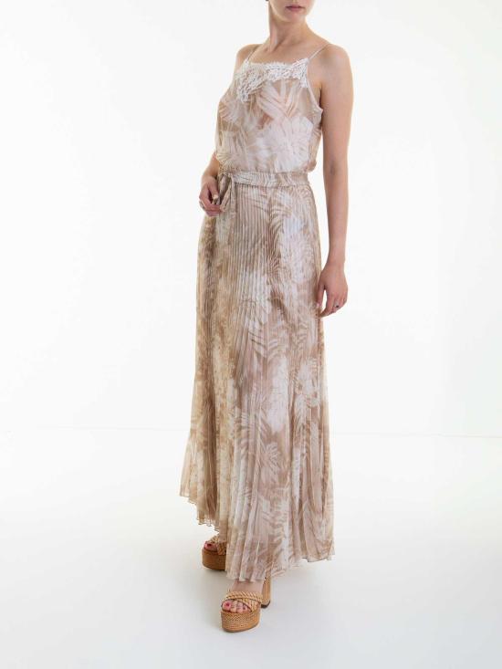 24FW 에르마노 설비노 미디 원피스 D44EQ015EB2MF183 Beige - ERMANNO SCERVINO