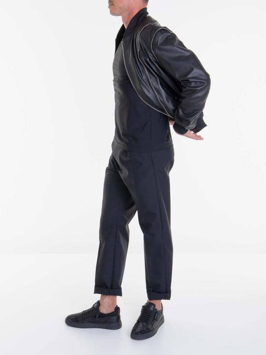  레스옴므 가죽 자켓 LCL1000149A9000 Black - LES HOMMES