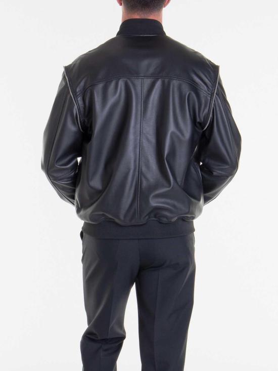  레스옴므 가죽 자켓 LCL1000149A9000 Black - LES HOMMES