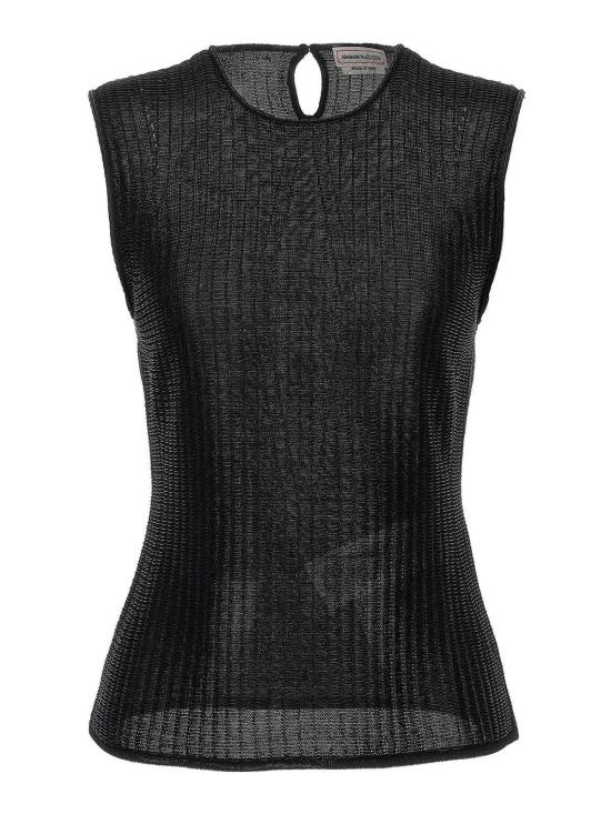  알렉산더 맥퀸 민소매 티셔츠 791074Q1A9N1013 Black