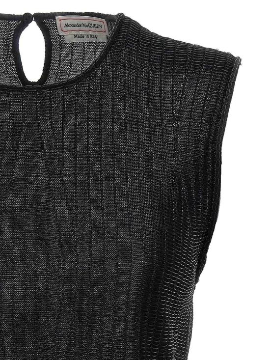  알렉산더 맥퀸 민소매 티셔츠 791074Q1A9N1013 Black - ALEXANDER MCQUEEN