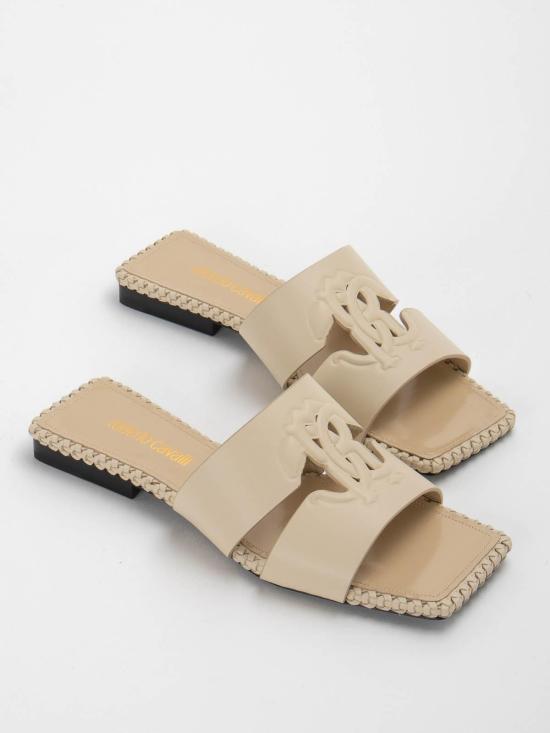 24FW 로베르토 카발리 뮬/슬리퍼 SKS018PZ17200465 Beige - ROBERTO CAVALLI