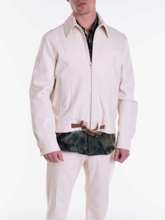  로베르토 카발리 자켓 SRT467FN06400004 White - ROBERTO CAVALLI