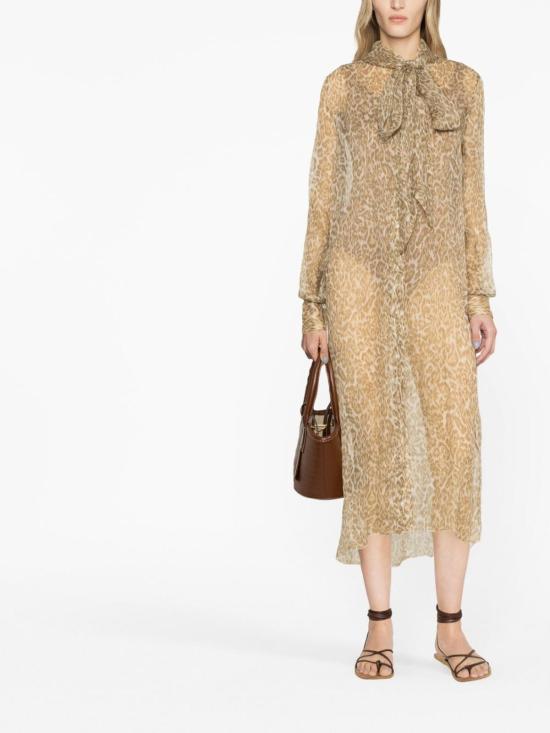  에르마노 설비노 미디 스커트 D422Q702OIGS4271 Animal Print - ERMANNO SCERVINO