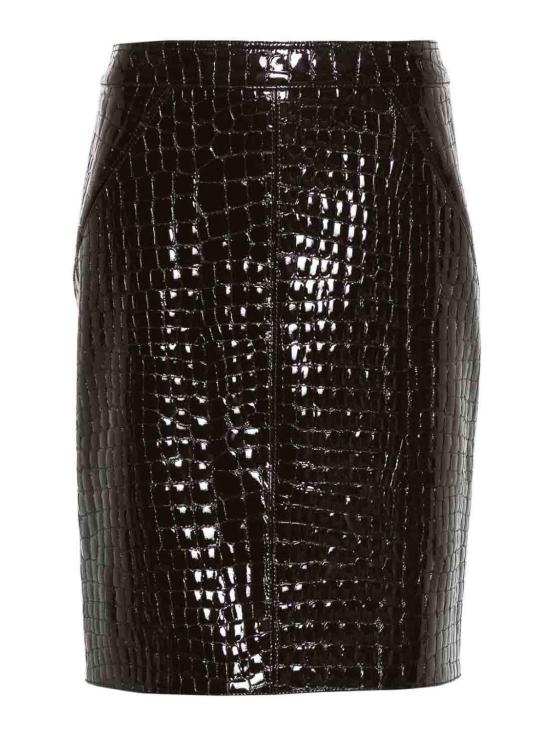 24FW 톰포드 미디 스커트 GCL871LEX306KB869 Dark Brown