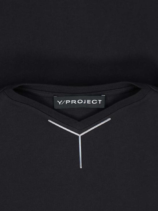  와이프로젝트 반팔 티셔츠 204TS006J135BLACK - Y PROJECT