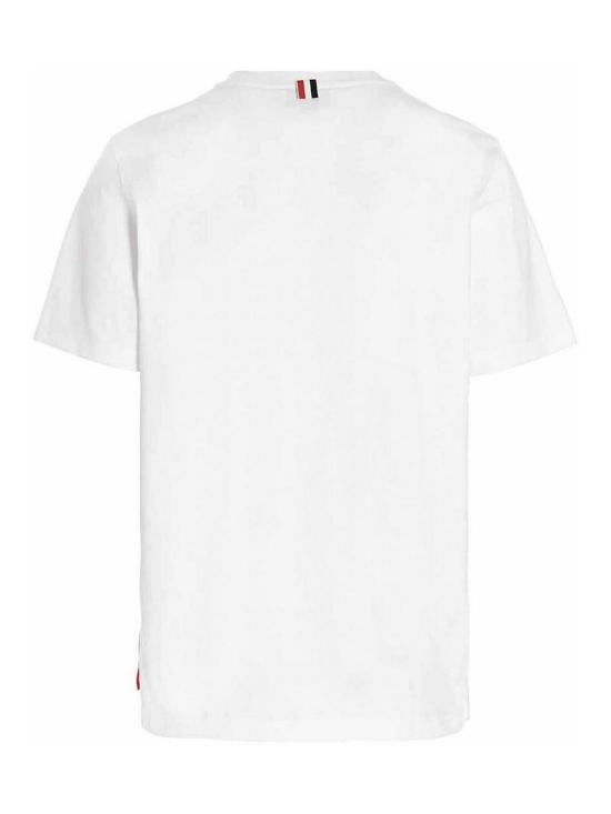  톰브라운 반팔 티셔츠 MJS067A00042100 White - THOM BROWNE