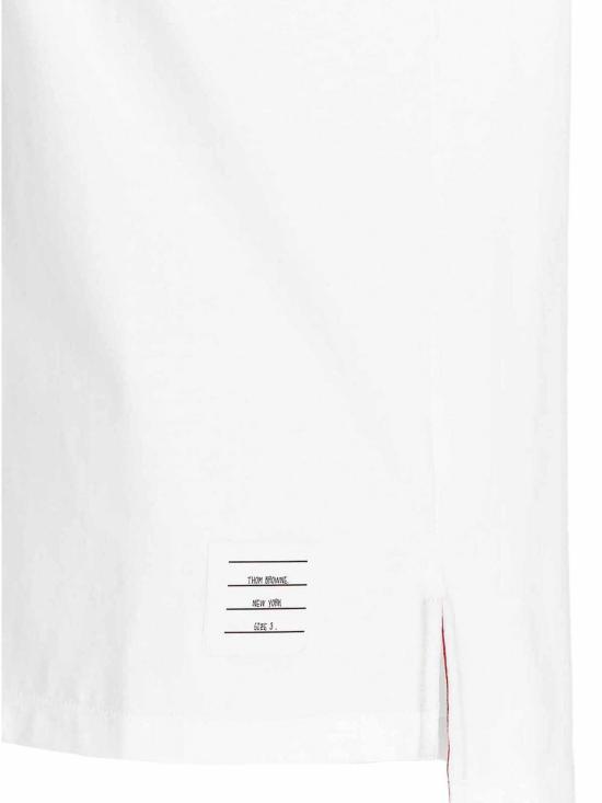 톰브라운 반팔 티셔츠 MJS067A00042100 White - THOM BROWNE