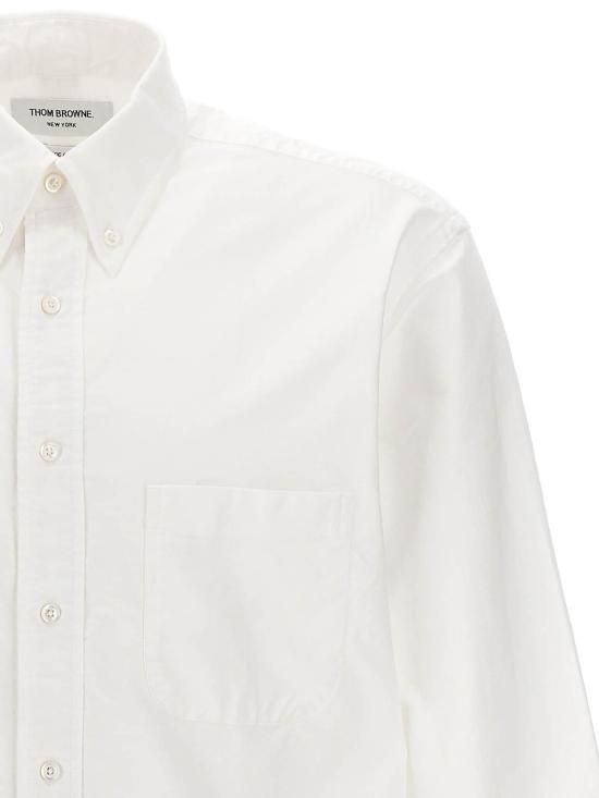  톰브라운 긴팔 셔츠 MWL010EF0313100 White - THOM BROWNE