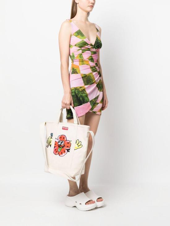  겐조 토트백 FD55SA901F3403 White - KENZO