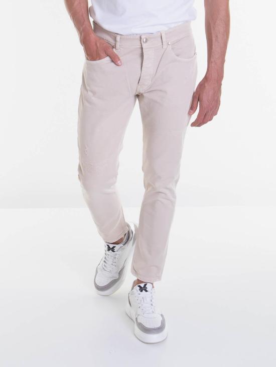  존 리치몬드 스트레이트 팬츠 RMP24121JEPGDENIMBONE Beige - JOHN RICHMOND