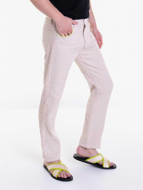  모스키노 스트레이트 팬츠 031626231006 Beige - MOSCHINO