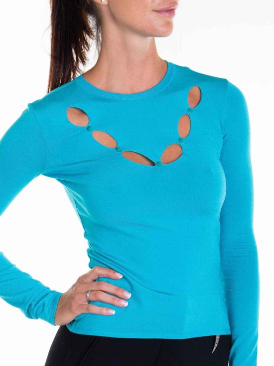  로베르토 카발리 긴팔 티셔츠 RKM606MG01104048 Light Blue - ROBERTO CAVALLI