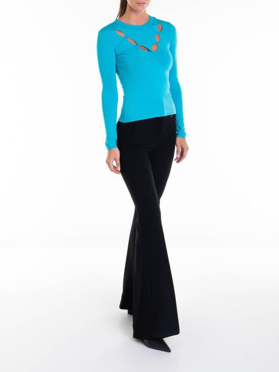  로베르토 카발리 긴팔 티셔츠 RKM606MG01104048 Light Blue - ROBERTO CAVALLI