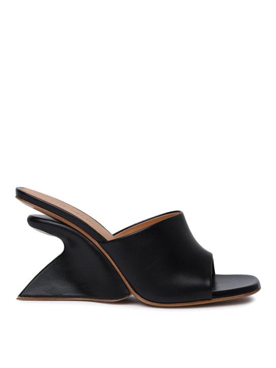  오프화이트 뮬/슬리퍼 OWIJ042S24LEA0011010 Black