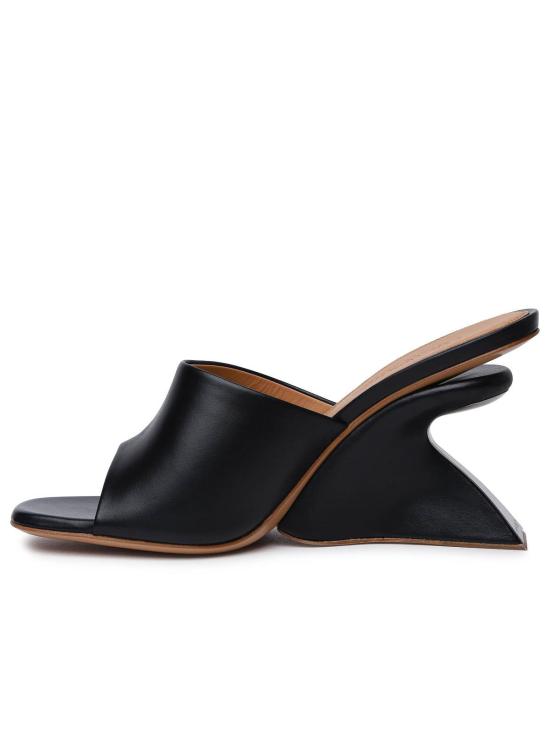  오프화이트 뮬/슬리퍼 OWIJ042S24LEA0011010 Black - OFF WHITE