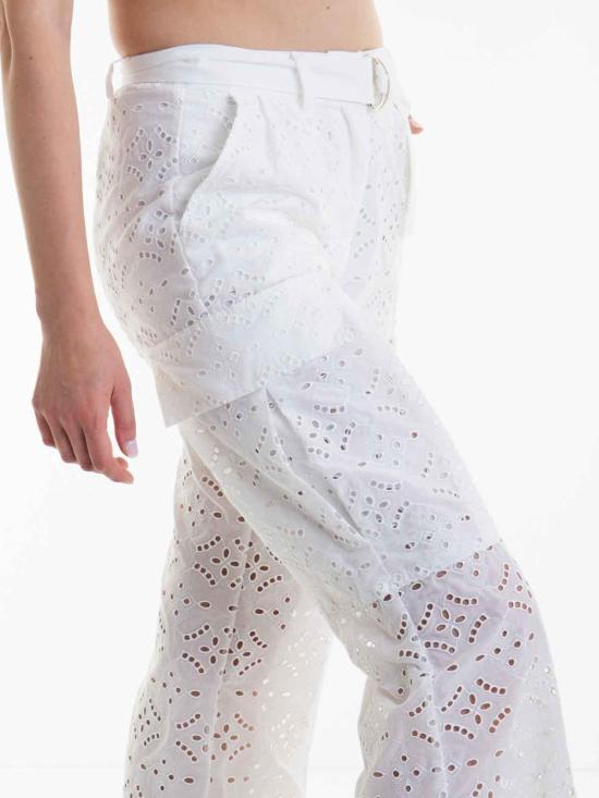 24FW 에르마노 설비노 팬츠 D44EP011EN0MF064 White - ERMANNO SCERVINO