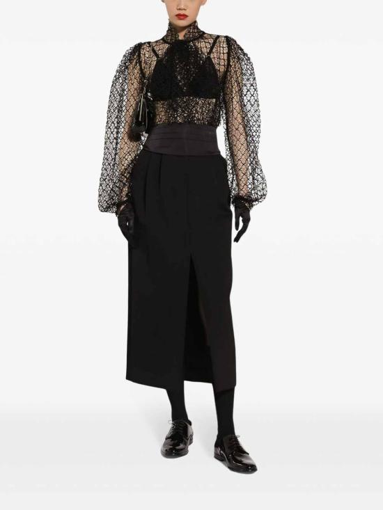  돌체앤가바나 롱 스커트 F4CZ8TFU21EN0000 Black - DOLCE & GABBANA