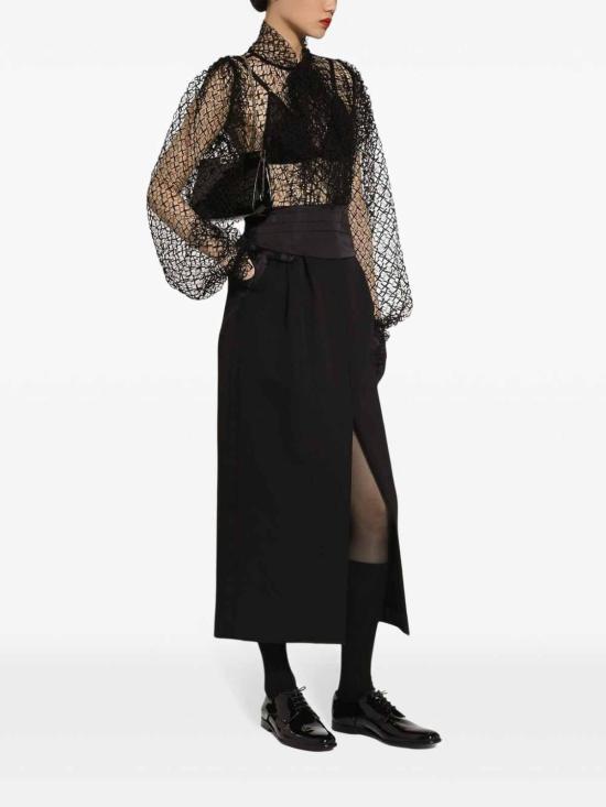  돌체앤가바나 롱 스커트 F4CZ8TFU21EN0000 Black - DOLCE & GABBANA