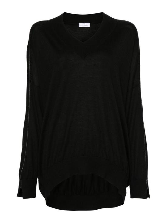  브루넬로 쿠치넬리 긴팔 티셔츠 M13834702C101 Black