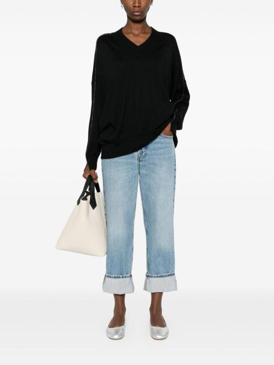  브루넬로 쿠치넬리 긴팔 티셔츠 M13834702C101 Black - BRUNELLO CUCINELLI