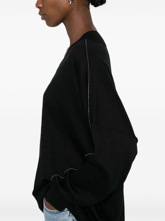  브루넬로 쿠치넬리 긴팔 티셔츠 M13834702C101 Black - BRUNELLO CUCINELLI