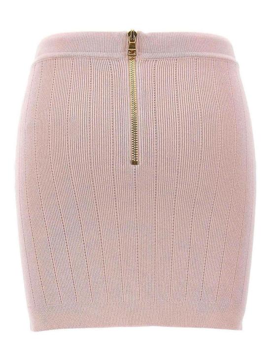  발망 숏 스커트 DF1LB290KB074CO Nude Neutrals - BALMAIN