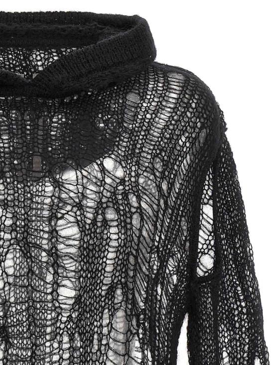  릭 오웬스 스웨터 RP02D3600KNETMH09 Black - RICK OWENS