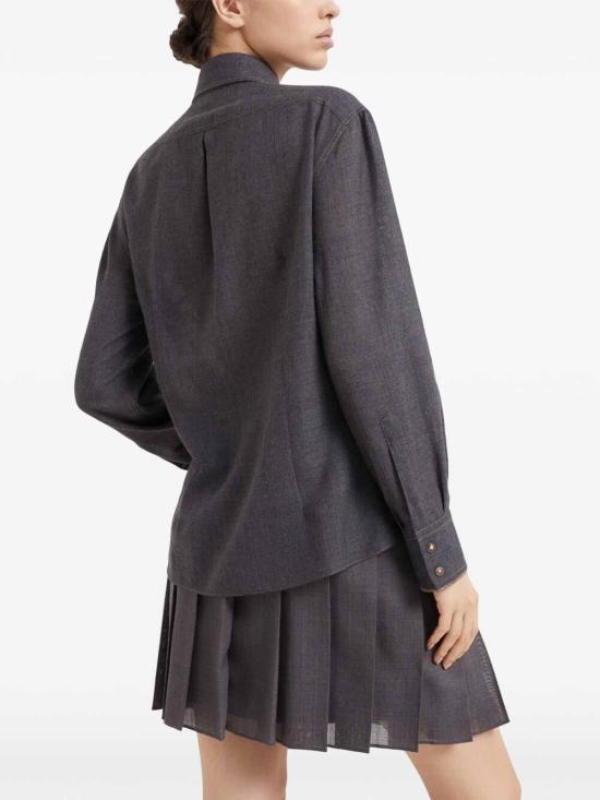  브루넬로 쿠치넬리 셔츠 MD920MJ986C001 Dark Grey - BRUNELLO CUCINELLI