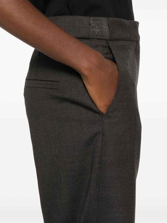  브루넬로 쿠치넬리 스트레이트 팬츠 MG912P8748C870 Dark Grey - BRUNELLO CUCINELLI