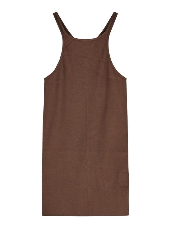  릭 오웬스 민소매 티셔츠 DS02D2119RN83 Brown