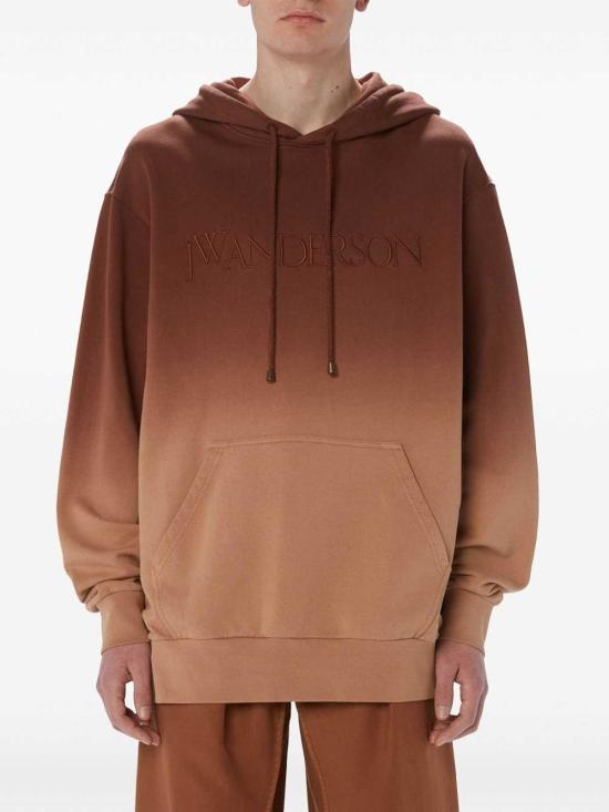  JW앤더슨 후드 티셔츠 JW0192PG1632619 Brown - JW ANDERSON