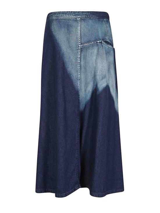 25SS 요지 야마모토 미디 스커트 YOS990051 Medium Wash - YOHJI YAMAMOTO