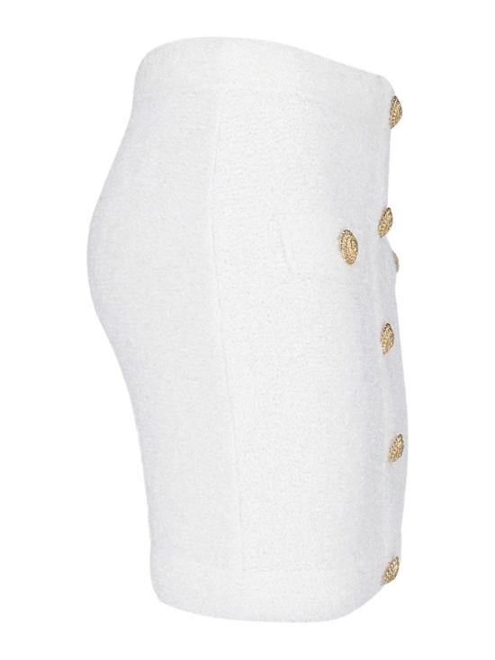 25FW 발망 숏 스커트 DF1LB292KH100FA White - BALMAIN