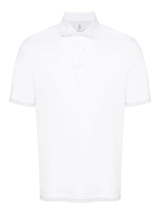 26SS 브루넬로 쿠치넬리 폴로 티셔츠 M0B133966CW787 White