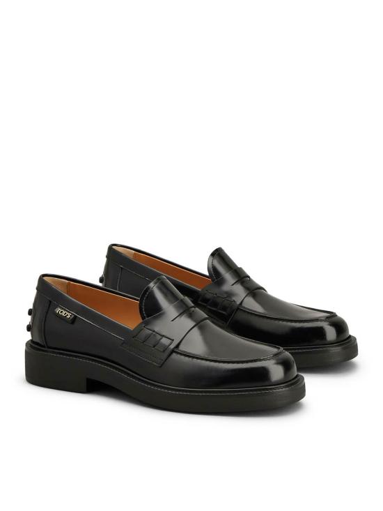 26FW 토즈 레더 로퍼 XXW20L0IP70SHAB999B999 BLACK - TODS