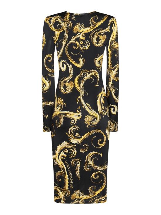  베르사체 미디 스커트 77HAO9B0JS358G89 Black - VERSACE