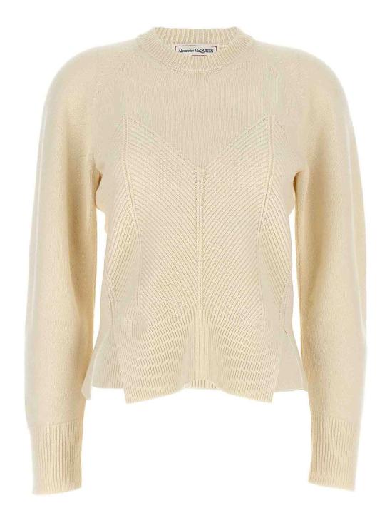 25SS 알렉산더 맥퀸 스웨터 798349Q1BAP9004 White