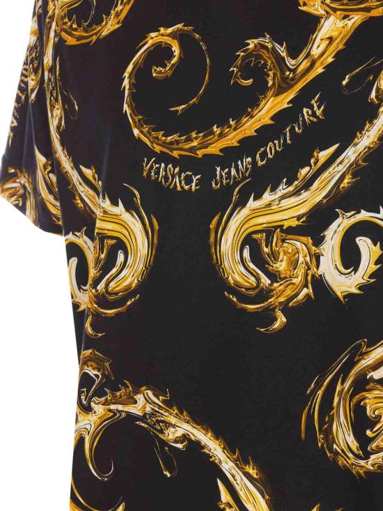  베르사체 반팔 티셔츠 77GAH6S0JS388G89 Black - VERSACE