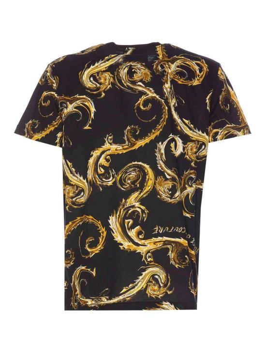  베르사체 반팔 티셔츠 77GAH6S0JS388G89 Black - VERSACE