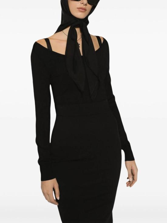  돌체앤가바나 긴팔 티셔츠 FXH35TJAIH7N0000 Black - DOLCE & GABBANA