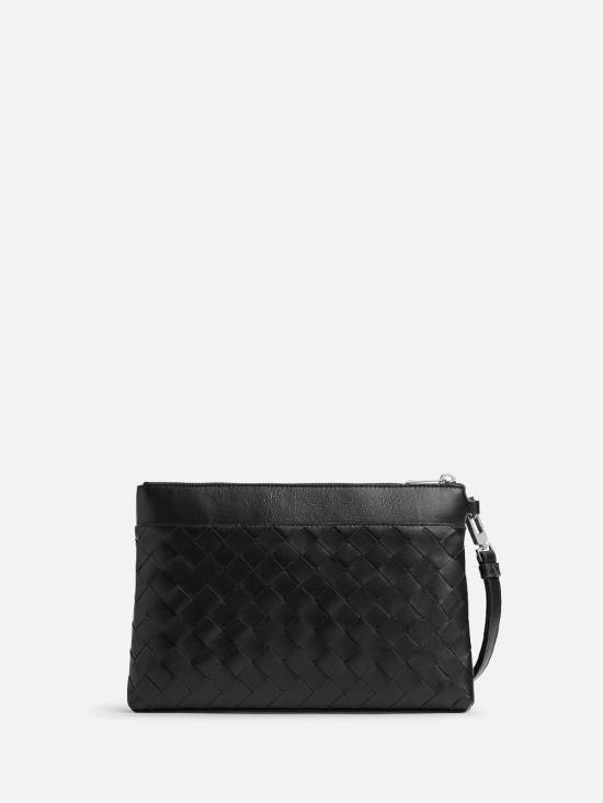 26SS 보테가베네타 인트레치아토 프리즘 파우치 795712V2HL18803 Black - BOTTEGA VENETA