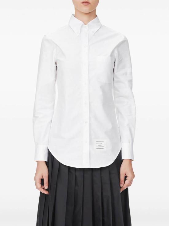 26SS 톰브라운 코튼 옥스포드 클래식 4바 셔츠 FLL005A06496100 White - THOM BROWNE