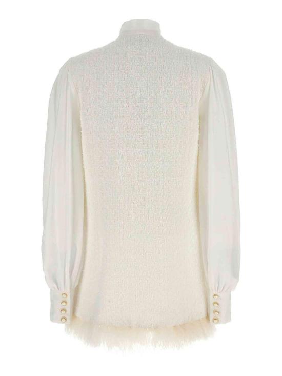  발망 스커트 DF1R9179MF180FA White - BALMAIN