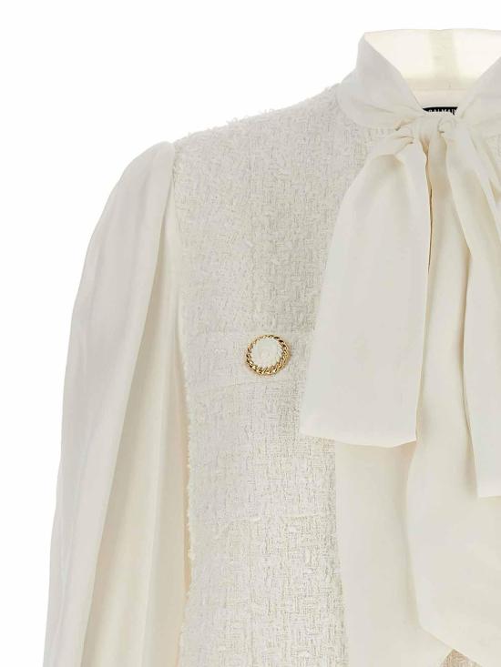  발망 스커트 DF1R9179MF180FA White - BALMAIN