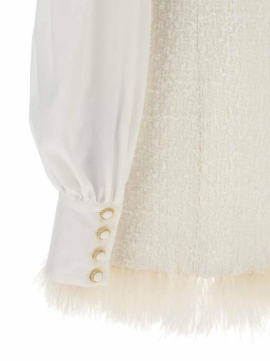  발망 스커트 DF1R9179MF180FA White - BALMAIN