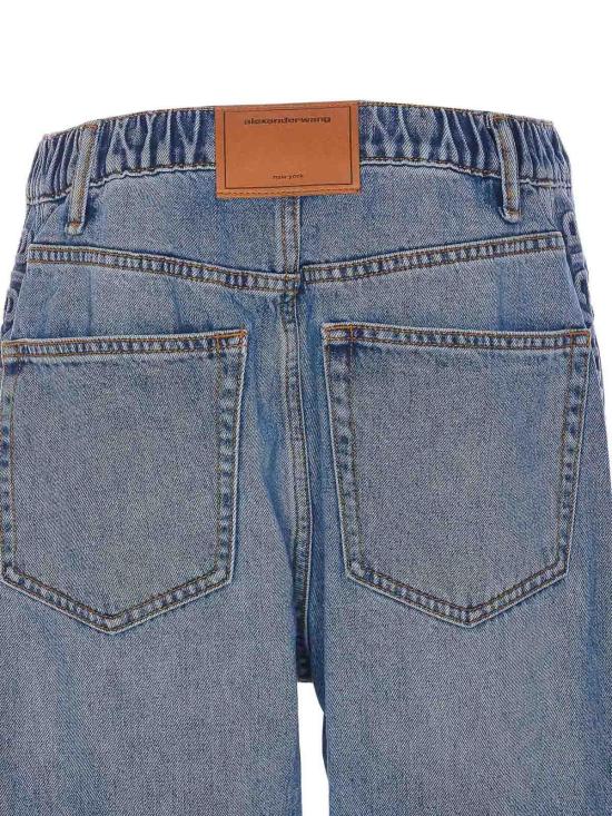 25FW 알렉산더 왕 스트레이트 팬츠 4DC3244397486 Blue - ALEXANDER WANG