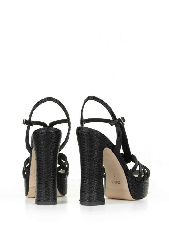  썅딸 샌들 2316RAFFIANERO Black - CHANTAL