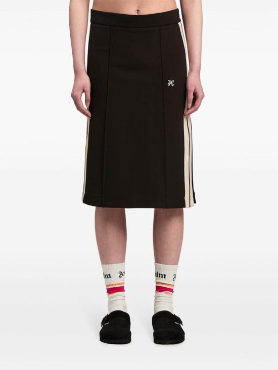  팜앤젤스 미디 스커트 PWCC081F24FAB0021003 Black - PALM ANGELS