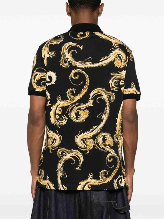  베르사체 폴로 티셔츠 77GAG6S0JS390G89 Black - VERSACE